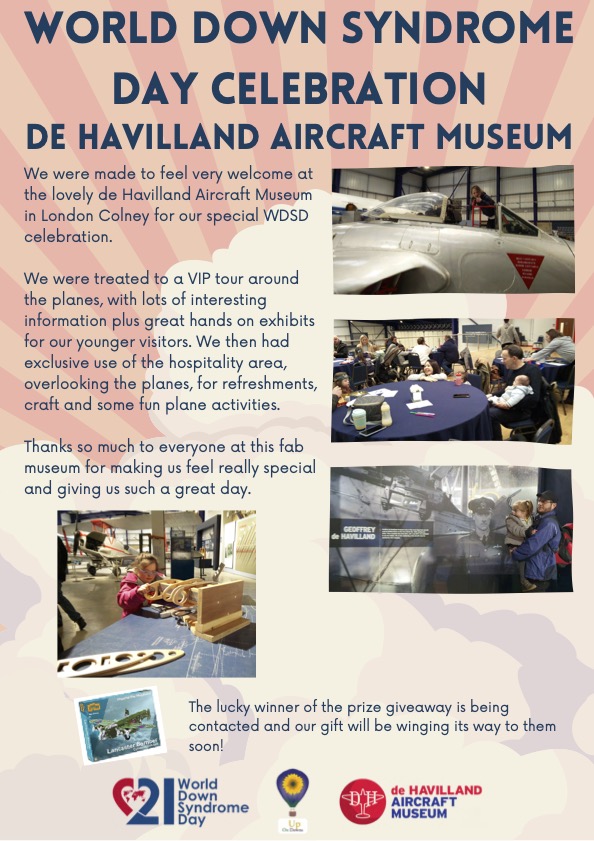 Our Visit to the De Havilland Aircrast Museum for world down syndrome day